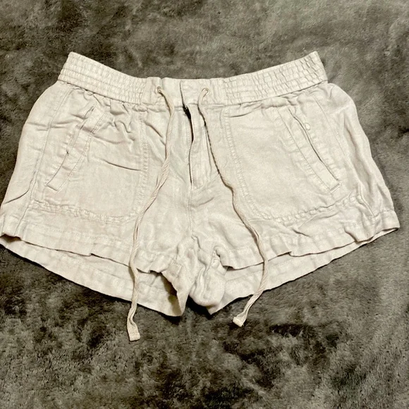 Lou & gray shorts linen-viscose grey breathable material for summer size small - Picture 1 of 8